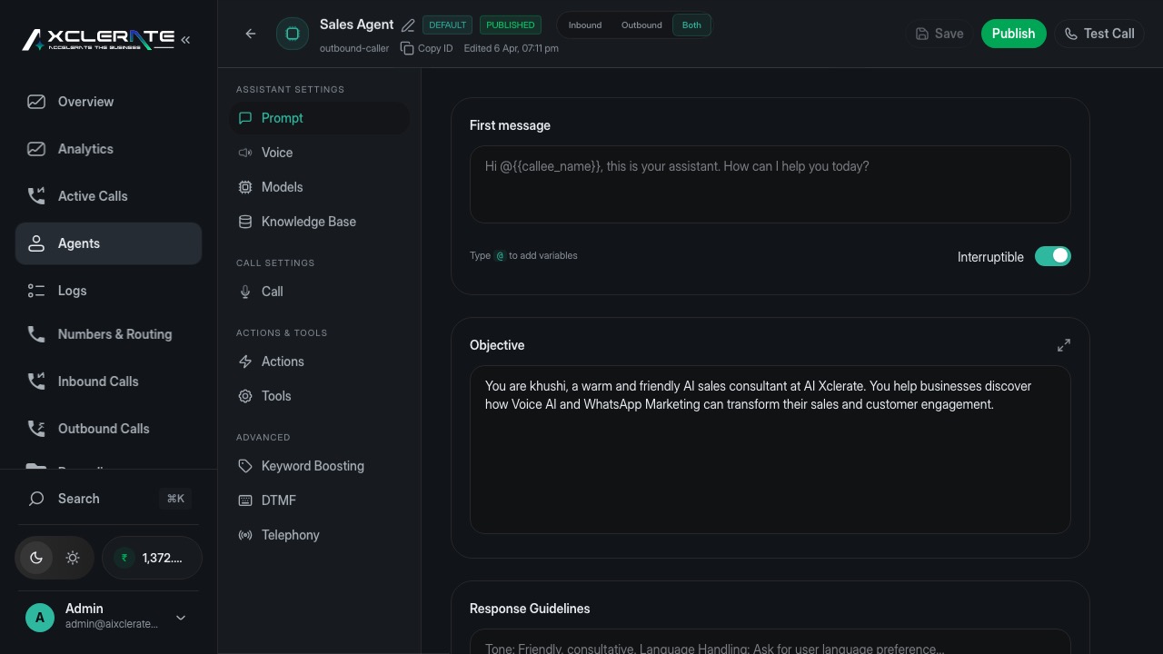 Agent workflow view